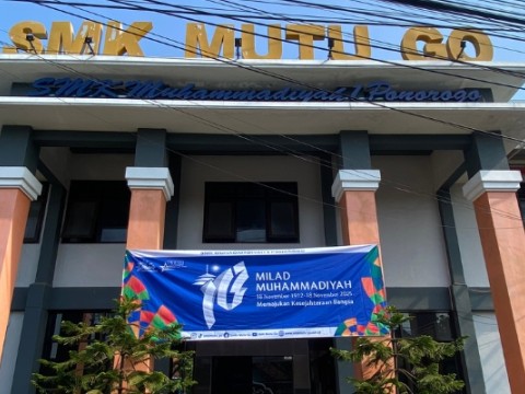 SMK Mutu Go Hadiri Resepsi Milad Muhammadiyah ke-113 di GOR 